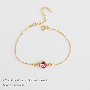 October Birthstone Set Bracelet And Necklace, 3 of 7