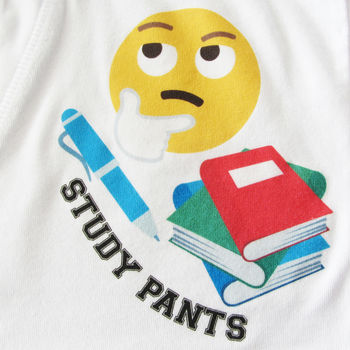 Emoji Personalised Student Men's Pants, 3 of 5