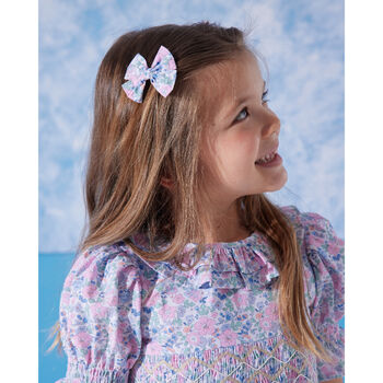 Mini Flower Dress With Hair Miniclips Accessory, 4 of 4