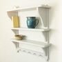 Handcrafted Two And Three Tiered Shelf With Peg Rail, thumbnail 3 of 6
