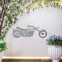 Motorbike Metal Wall Art Gift For Outdoor Garden Decor Enthusiasts, thumbnail 9 of 9