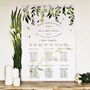 Green And White Botanical Wedding Table Plan, thumbnail 2 of 6
