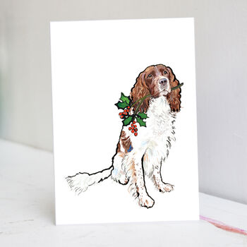 Springer Spaniel Christmas Card, 3 of 7