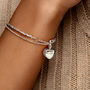 Nugget Chain Heart Urn Ashes Bracelet – Sterling Silver, thumbnail 8 of 8