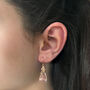 Willow Twig Drop Earrings With Crystal Quartz, thumbnail 6 of 6