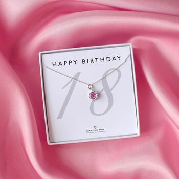 18th Birthday Birthstone Necklace – Gift For Her, 10 of 10