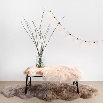 Luxury Rarebreed Tibetan Sheepskin Rug In Baby Pink, 2 of 4