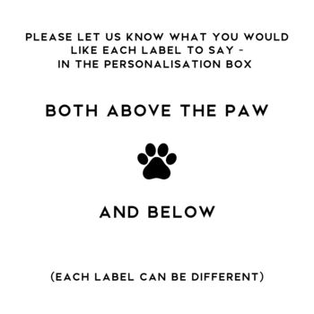 Custom Pet Paw Waterproof Labels, 6 of 10