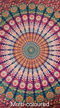 Large Round Boho Mandala Picnic Blanket, 9 of 11