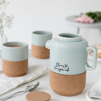 Personalised Ceramic Tea For Two Gift Set For Her, 3 of 7