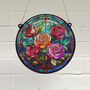 Roses Stained Glass Effect Suncatcher, thumbnail 1 of 5