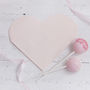 Pastel Pink Heart Shaped Party Paper Napkins, thumbnail 1 of 3