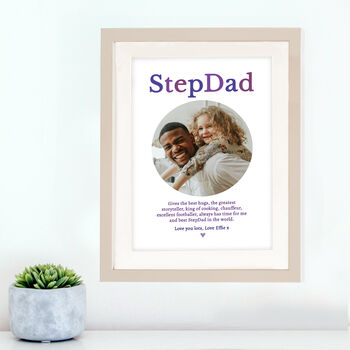 Personalised Father's Day Framed Photo Print, 4 of 4