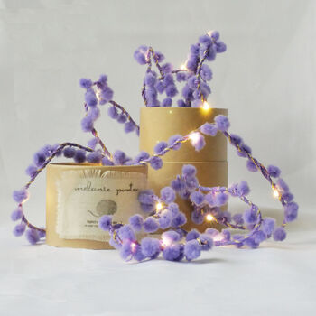 Personalised Pom Pom Fairy Light String Gift, 5 of 12