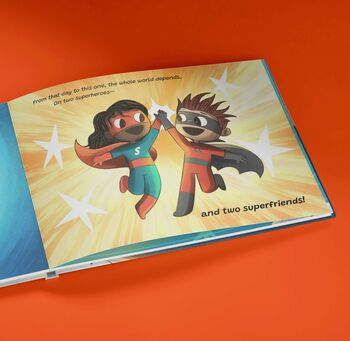 Super Hero Gift For Kids Super You! Personalised Book, 7 of 7