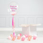 Personalised Baby Pink Tassel Bubble Balloon, thumbnail 2 of 2