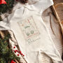 Personalised ‘My First Christmas’ Goose Baby Sleepsuit, thumbnail 1 of 4