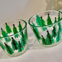 Christmas Tree Painted Tea Light Holders, thumbnail 1 of 4