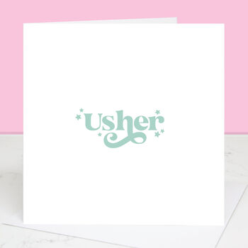 Wedding Card For Ushers, 5 of 6