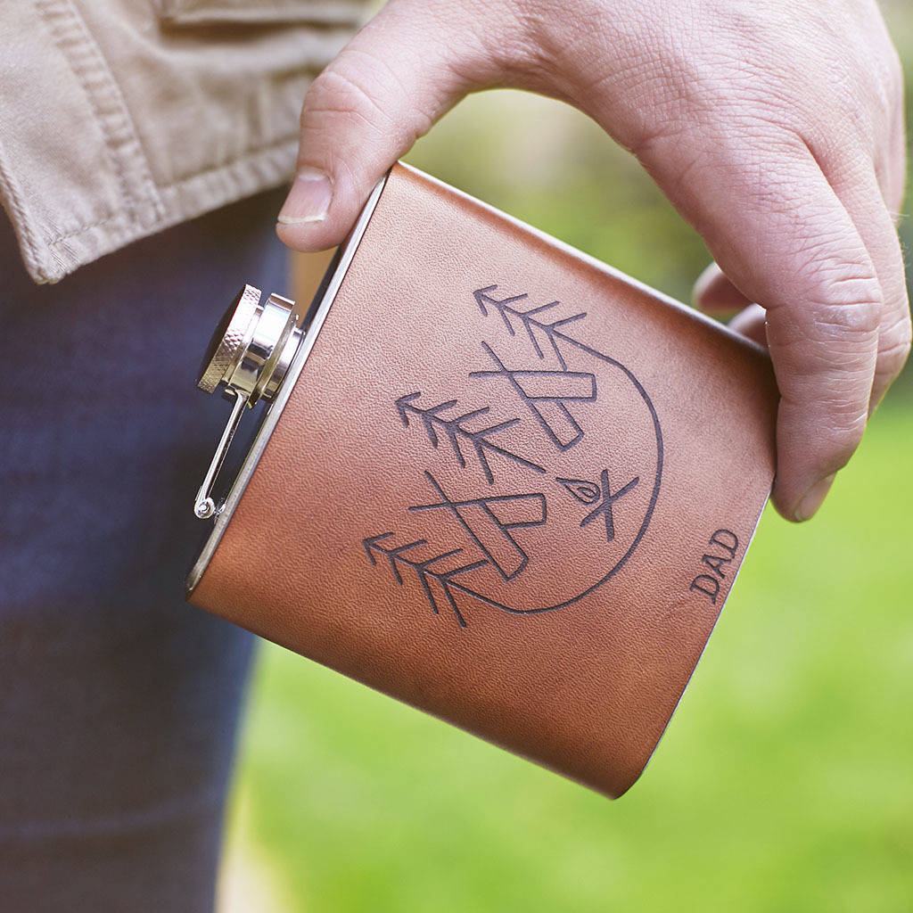 Fathers Day Camping Hip Flask, 1 of 5