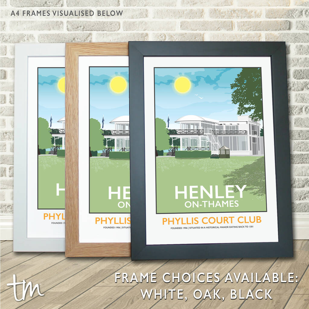 Phyllis Court Club, Henley On Thames, Oxfordshire Print By Tabitha Mary |  