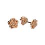18ct Rose Gold Plated June Birth Flower Stud Earrings, thumbnail 2 of 6