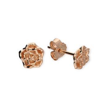 18ct Rose Gold Plated June Birth Flower Stud Earrings, 2 of 6