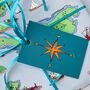 Treasure Map Illustrated Wrapping Paper, thumbnail 3 of 5