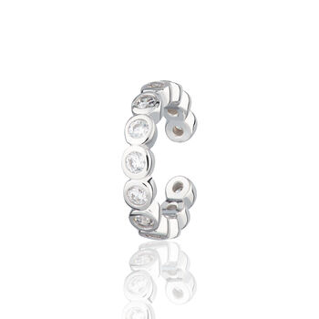 Bezel Single Ear Cuff With Clear Stones, 5 of 7