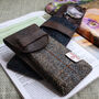 Personalised Harris Tweed And Leather Glasses Case, thumbnail 5 of 10