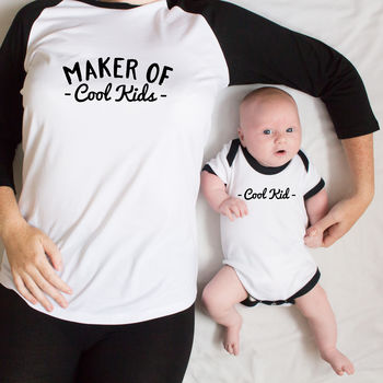 Maker Of Cool Kids Raglan Slogan T Shirt, 2 of 5