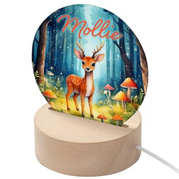 Personalised Kid's Round LED Night Light, 4 of 12