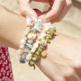 Eos Personalised Gemstone And Pearl Charm Bracelet, thumbnail 1 of 8