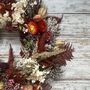 Autumnal 'Amber' Dried Flower Wreath, thumbnail 2 of 6