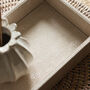 Faux Shagreen Ivory Rectangle Tray, thumbnail 4 of 4