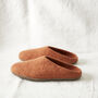 Fair Trade Unisex Eco Felt Mule Slippers Suede Sole, thumbnail 12 of 12
