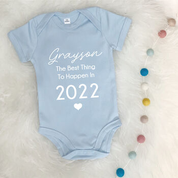 Personalised Babygrow The Best Thing To Happen In, 5 of 9