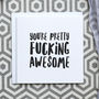 'Fucking Awesome' Funny Thank You Card, thumbnail 1 of 3