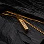 Personalised 18 K Gold Bar Pendant Chain For Men And Women, thumbnail 6 of 12