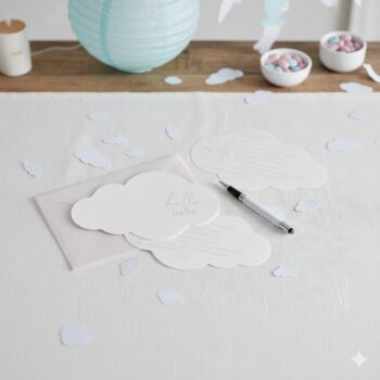 Iridescent Baby Shower Advice Cards Keepsake Pearls, 2 of 5