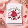 Funny One In A Melon Valentine’s Card, thumbnail 5 of 6