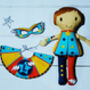Personalised Superhero Doll Sewing Kit, thumbnail 2 of 2