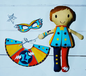 Personalised Superhero Doll Sewing Kit, 2 of 2