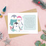 Personalised Penguin Family Christmas Scratch Card, thumbnail 4 of 11