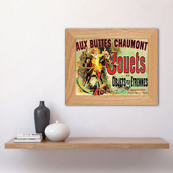 Aux Buttes Chaumont Monica Apartment Friends Oak Wood Framed Print, 3 of 4
