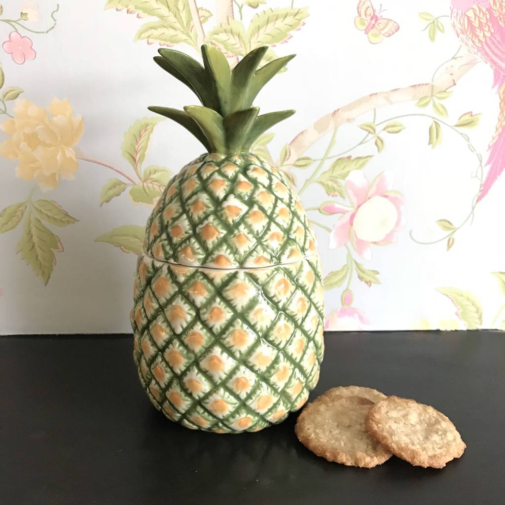 pineapple cookie jar by pink pineapple home & gifts