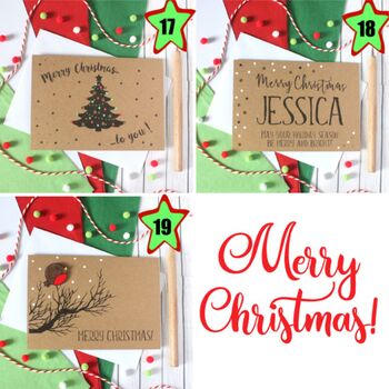 Handmade Christmas Card Pack, Pack Of Christmas Cards, 6 of 6