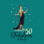 50th Birthday Card For Her ‘Fabulous 50’, thumbnail 2 of 3