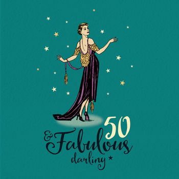 50th Birthday Card For Her ‘Fabulous 50’, 2 of 3