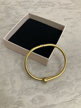 Gold Nail Bangle/Bracelet, 6 of 6